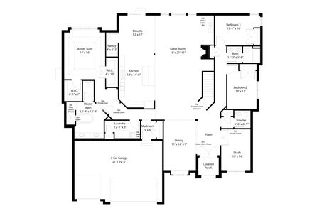 Bailey II Floor Plan - DJK Custom Homes