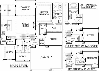 Stoneybrook Expanded Floor Plan - James Engle Custom Homes