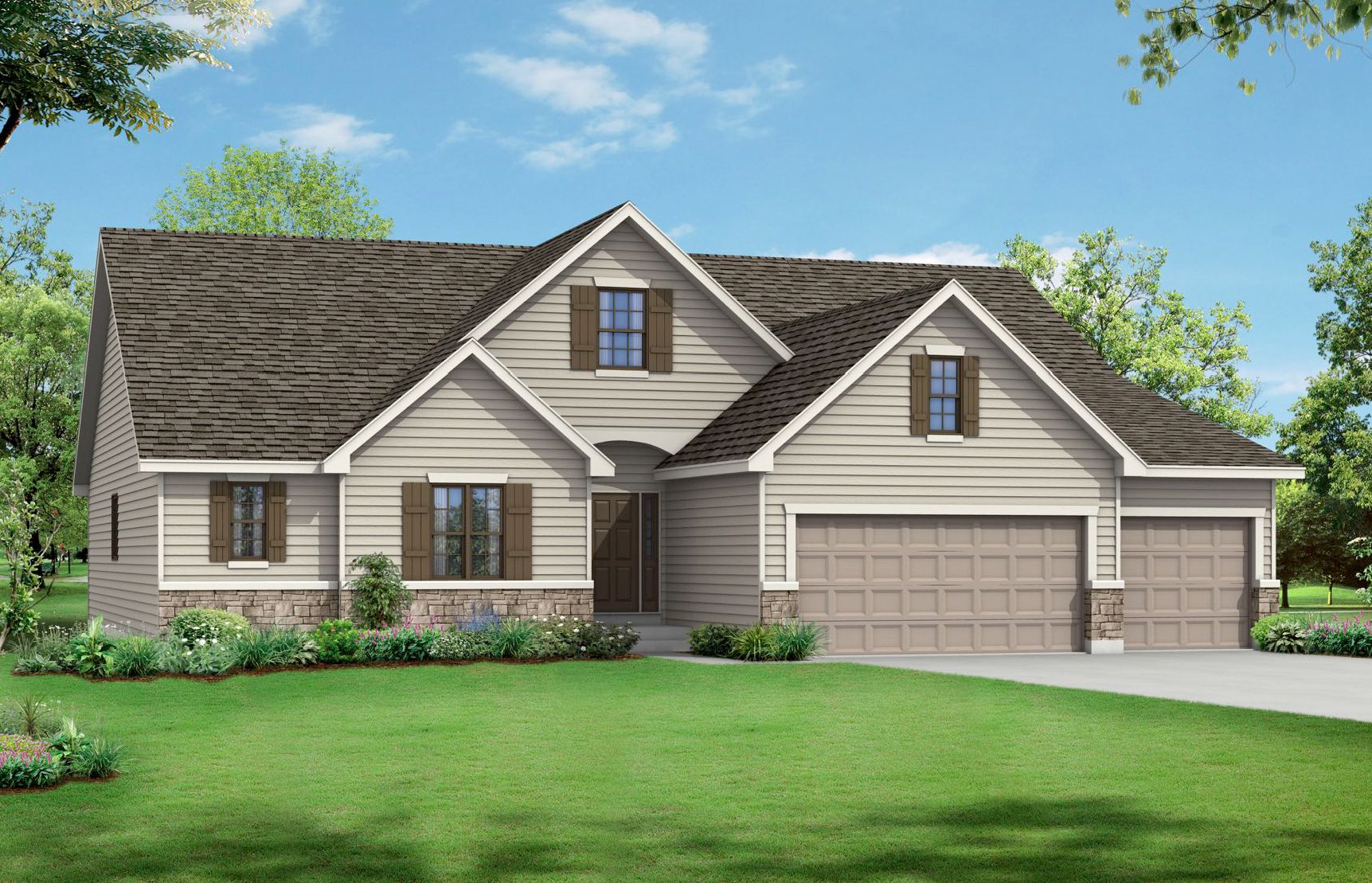 casa en Bowles Crossing por Flower & Fendler Homes