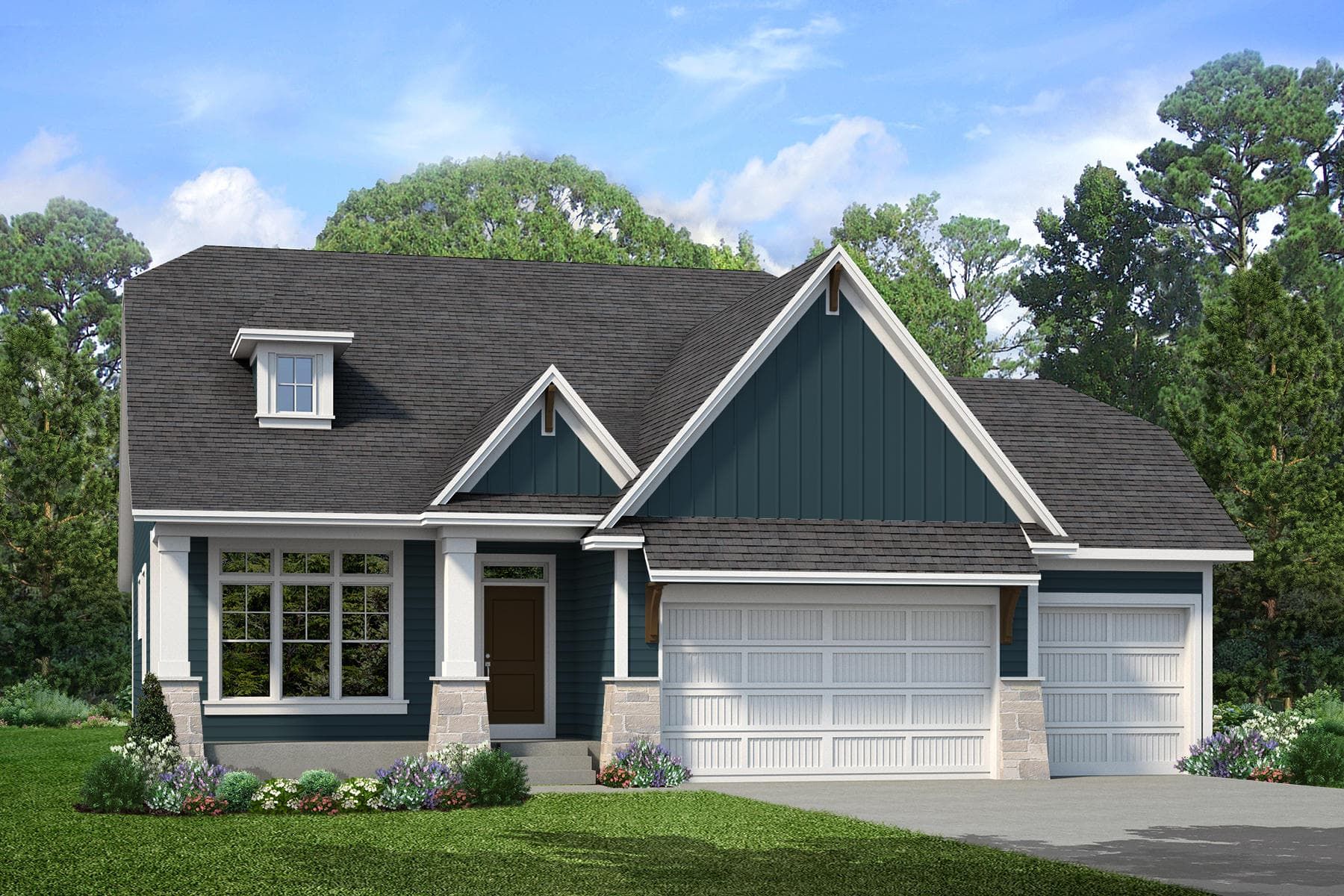 Smithtown - Villas at Flowerfield: Circle Pines, Minnesota - Stonegate Builders