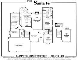 The Santafe Model Floor Plan - Klimaitis Builders