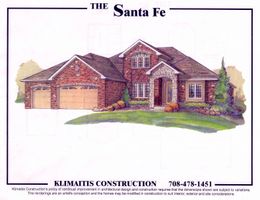 The Santafe Model Floor Plan - Klimaitis Builders