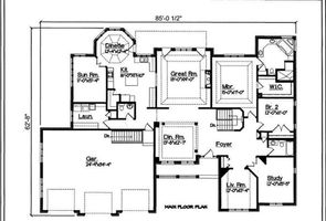 The Jacqueline Model Floor Plan - Klimaitis Builders