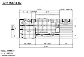 Park Model Floor Plan - Texas Built Mobile Homes