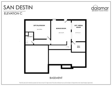 San Destin Floor Plan - Dalamar Homes