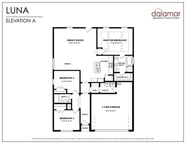 Luna Floor Plan - Dalamar Homes