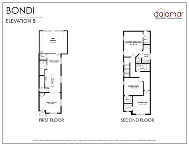 Bondi Floor Plan - Dalamar Homes