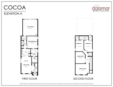 Cocoa Floor Plan - Dalamar Homes