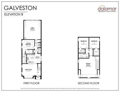 Galveston Floor Plan - Dalamar Homes