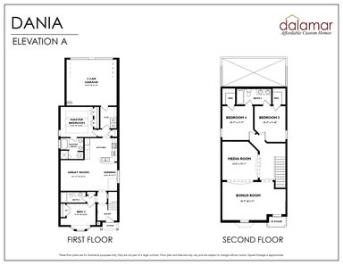 Dania Floor Plan - Dalamar Homes