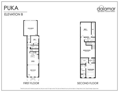 Puka Floor Plan - Dalamar Homes