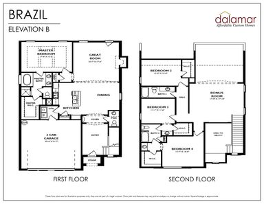 Brazil Floor Plan - Dalamar Homes