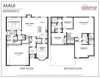 Maui Floor Plan - Dalamar Homes