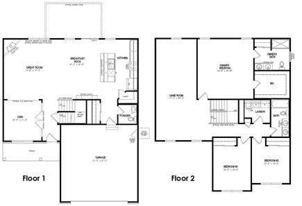 Bradford II Floor Plan - Oberer Homes