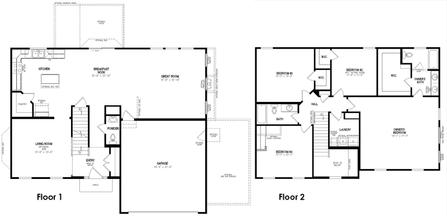 Georgetowne Floor Plan - Oberer Homes
