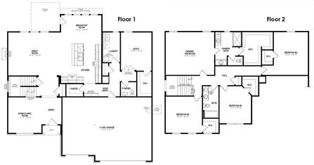 Presley Floor Plan - Oberer Homes