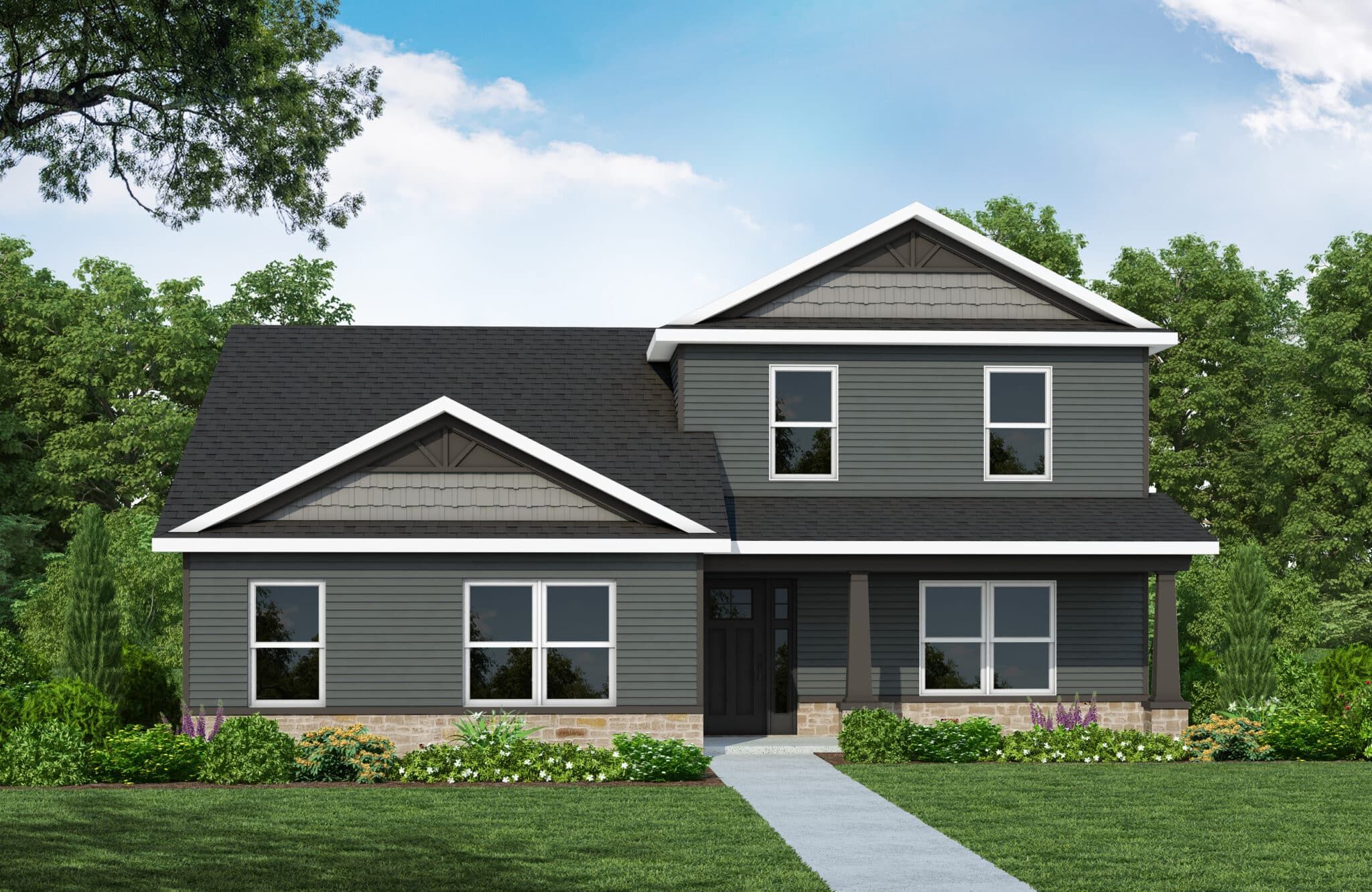 Dogwood Rear Load - Poet Square: Evansville, Indiana - Reinbrecht Homes