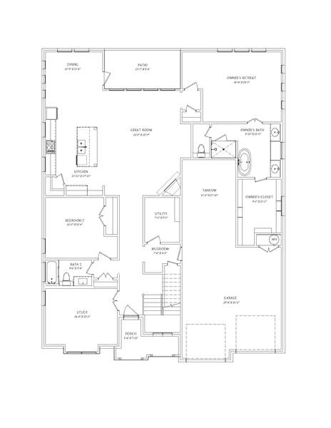 Plan Unknown by Graham Hart Home Builder in Fort Worth TX