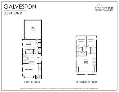 Ellersly Galveston Floor Plan - Dalamar Homes
