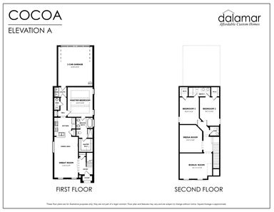 Ellersly Cocoa Floor Plan - Dalamar Homes