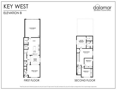 Ellersly Key West Floor Plan - Dalamar Homes