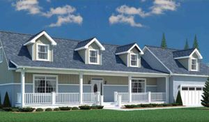 Newport Cape Cod Modular Home Unfinished 2 ND Floo Floor Plan - Next Modular
