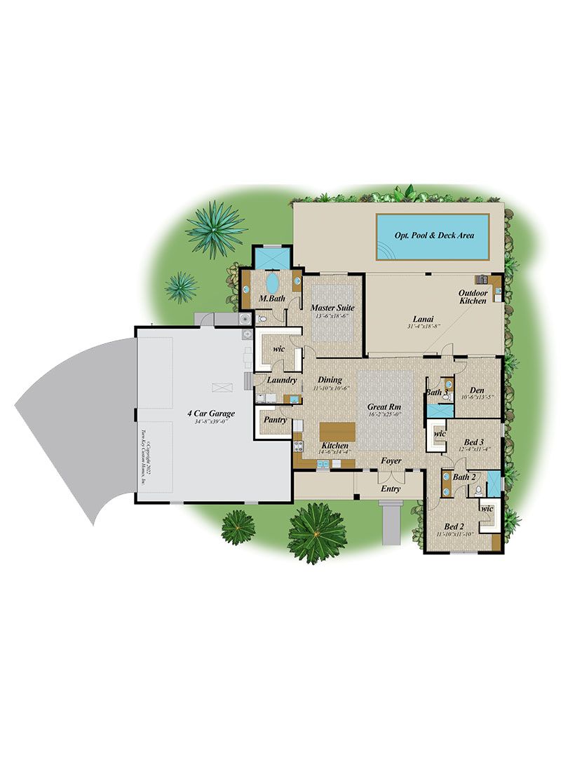 casa en Turn Key Custom Homes, Inc. por Turn Key Custom Homes, Inc.