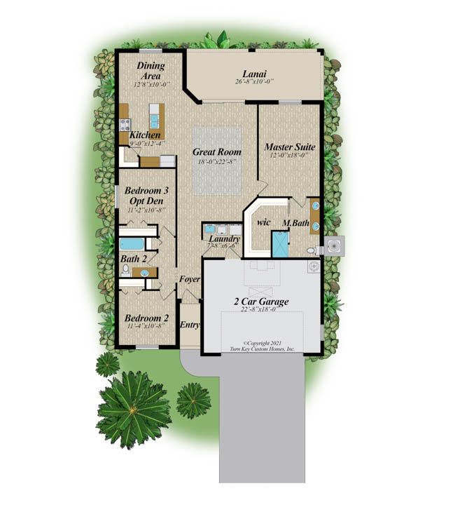 casa en Turn Key Custom Homes, Inc. por Turn Key Custom Homes, Inc.