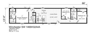 Winchester SW Floor Plan - Factory Homes Outlet
