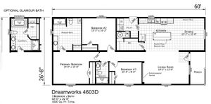 Dreamworks 4603 D Floor Plan - Factory Homes Outlet