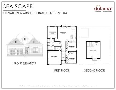 Sea Scape IN Magnolia Grove Floor Plan - Dalamar Homes