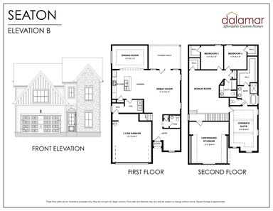 Seaton IN Magnolia Grove Floor Plan - Dalamar Homes