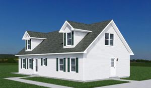 Lakeside Cape Cod Modular Home Unfinished 2 ND Flo Floor Plan - Next Modular