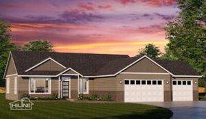 Plan 1664 Floor Plan - Hilline Homes, Inc.