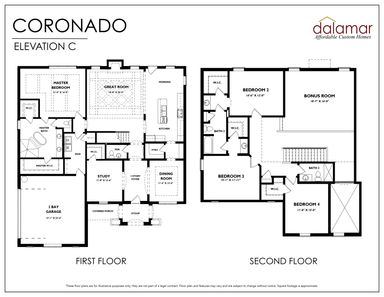 Coronado Floor Plan - Dalamar Homes