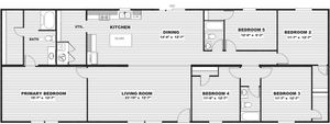 Plan 285 Floor Plan - Oakwood Homes of Newton