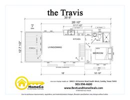 P 405 SL The Travis Floor Plan - HomeCo