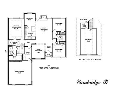 Cambridge B Plan Floor Plan - Legacy New Homes