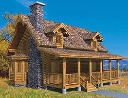 Bridger Floor Plan - Bear River Country Log Homes