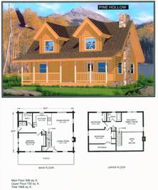Pine Hollow - Bear River Country Log Homes: Hyde Park, Utah - Bear River Country Log Homes