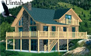 Uintah Floor Plan - Bear River Country Log Homes