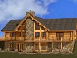 Stonehaven Floor Plan - Bear River Country Log Homes