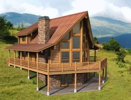 Little Bear Floor Plan - Bear River Country Log Homes
