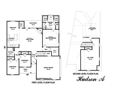 Hudson A Plan Floor Plan - Legacy New Homes