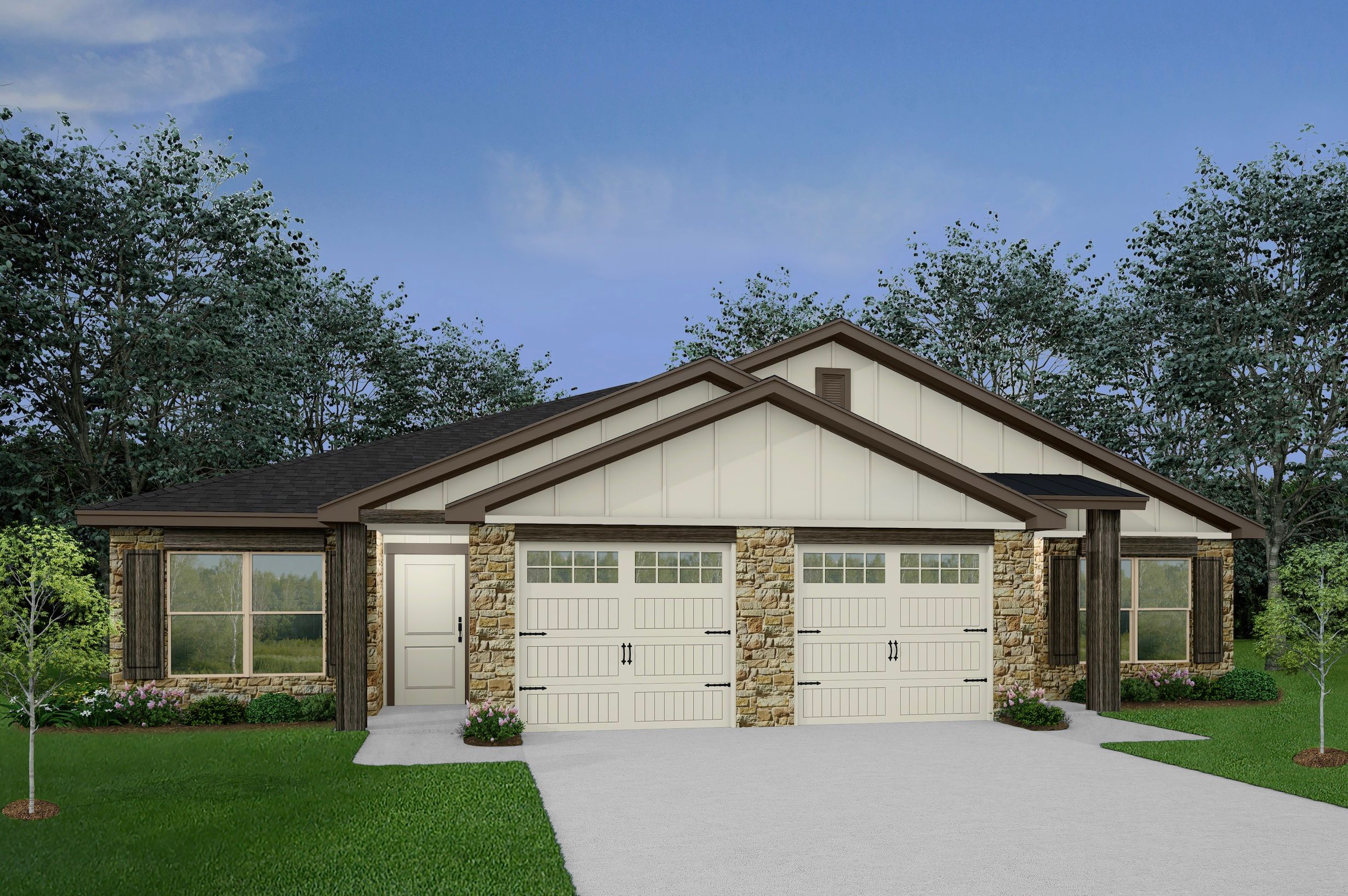 College Park Townhomes Troy in Troy, TX New Homes by Flintrock Builders