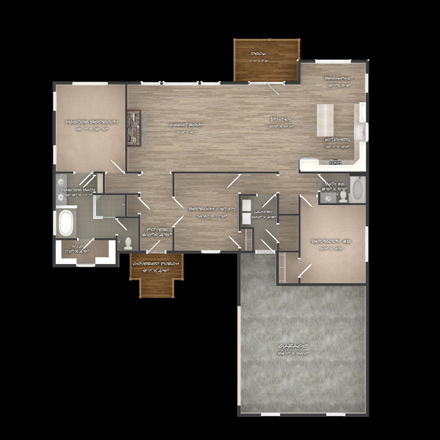 The Cedarcliff Towns Plan at Brown Haven Homes in Anderson, SC by Brown ...