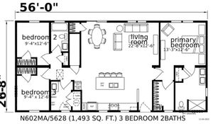 Tulip Ranch Modular Home Floor Plan - Next Modular