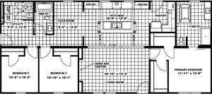 Plan 90 Floor Plan - Oakwood Homes