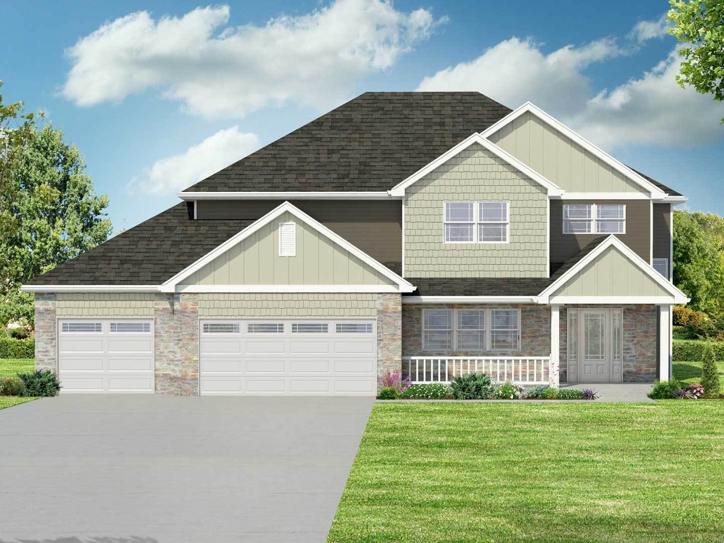 casa en Hunters Chase por Phillippe Builders, Inc.