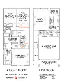 Uptown District por Cityside Homes en Houston Texas